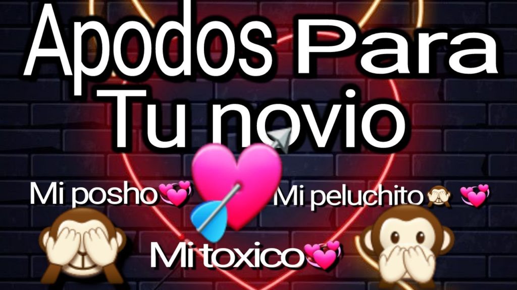 apodos para mi novia o novio